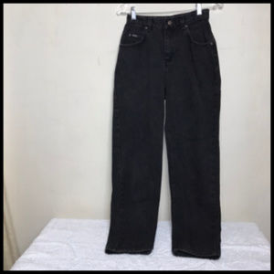 Lee Black High Rise Straight Leg Mom Jean Size 4P